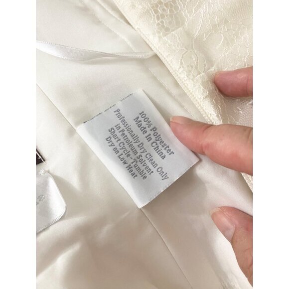 Augusta Jones Women's Jayma Strapless Lace Wedding Dress - 14 - Picture 17 of 17